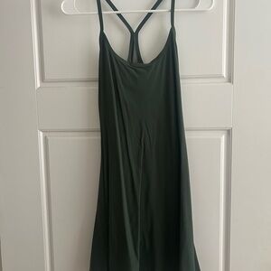 Outdoor Voices Forest Green Strappy Dress